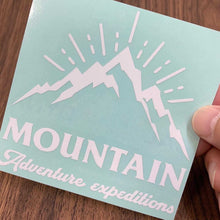 画像をギャラリービューアに読み込む, 山岳探検隊 カッティングステッカー《Mountain Adventure Expeditions》(超防水・防滴 UVカット 屋外使用可 /C039)