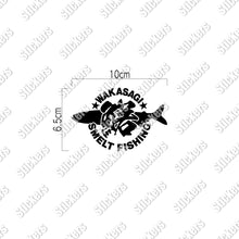 画像をギャラリービューアに読み込む, WAKASAGI SMELT FISHING ワカサギ釣り|カッティングステッカー 超防水・防滴 UVカット 屋外使用可 /C031