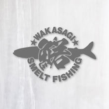 画像をギャラリービューアに読み込む, WAKASAGI SMELT FISHING ワカサギ釣り|カッティングステッカー 超防水・防滴 UVカット 屋外使用可 /C031