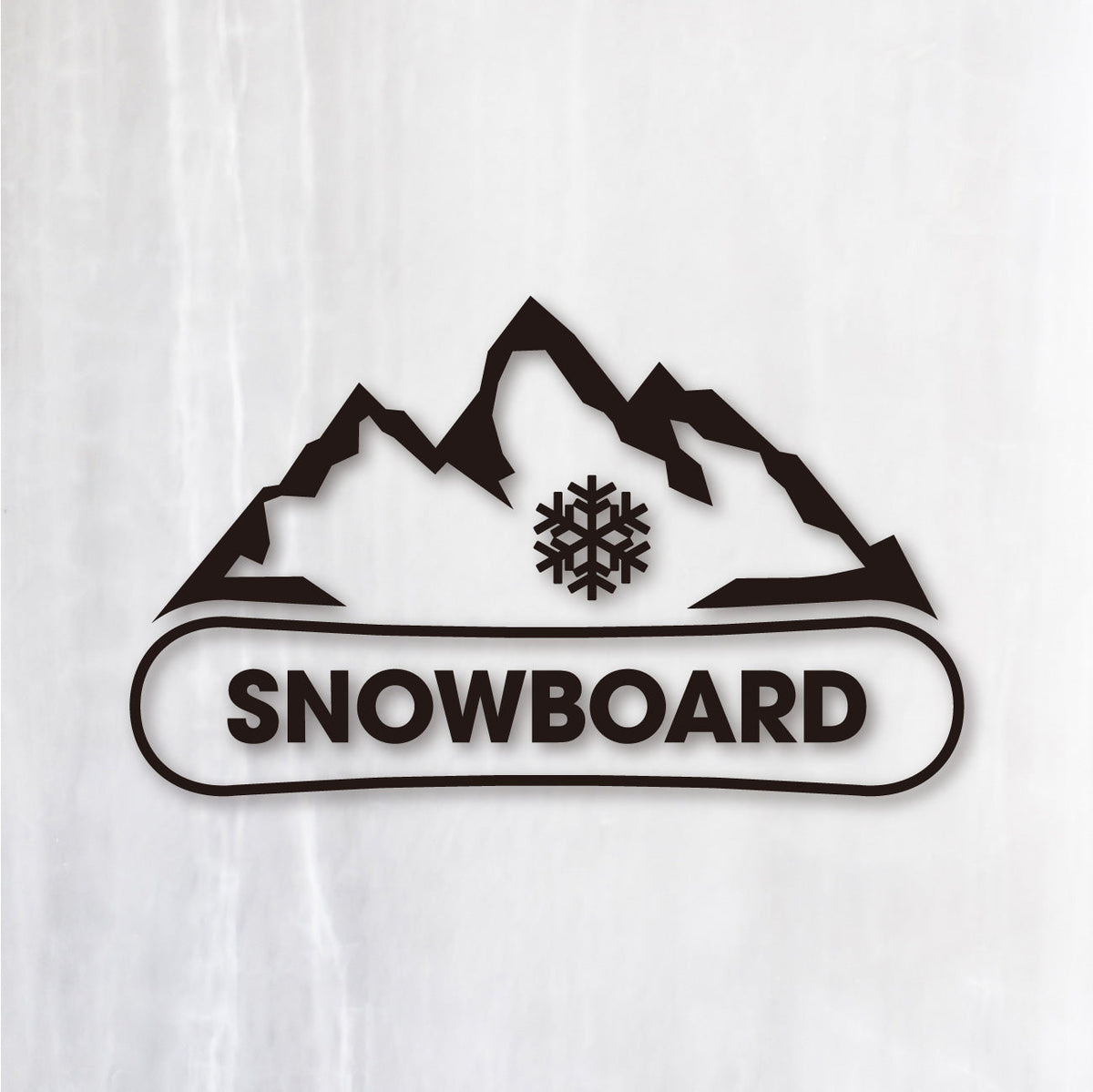 マウンテン スノーボード《Mountain Snowboard》 カッティングステッカー