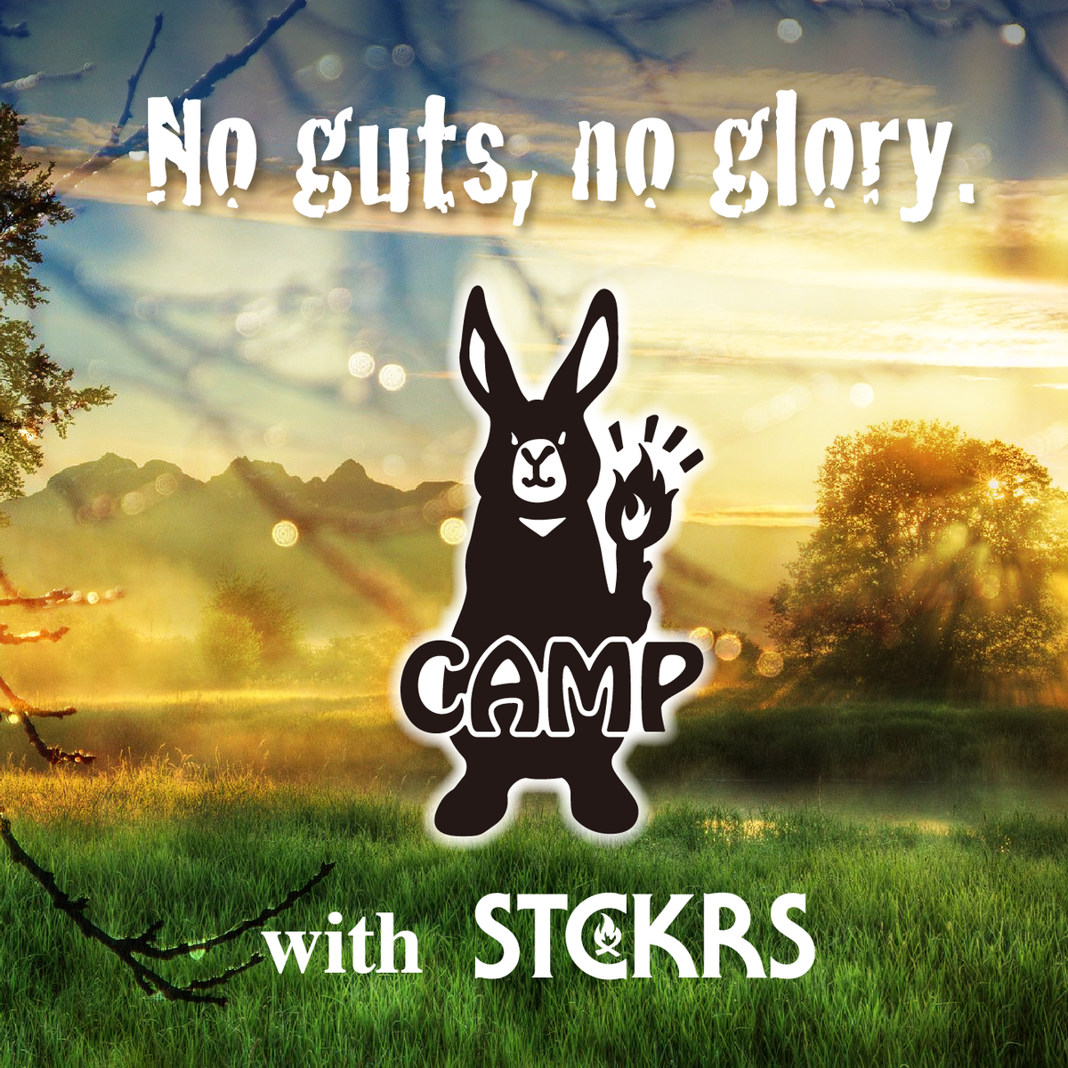 うさぎCAMP カッティングステッカー