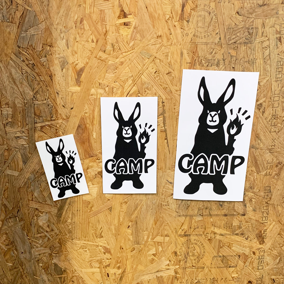 うさぎCAMP カッティングステッカー