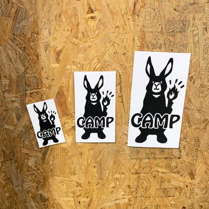 うさぎCAMP カッティングステッカー