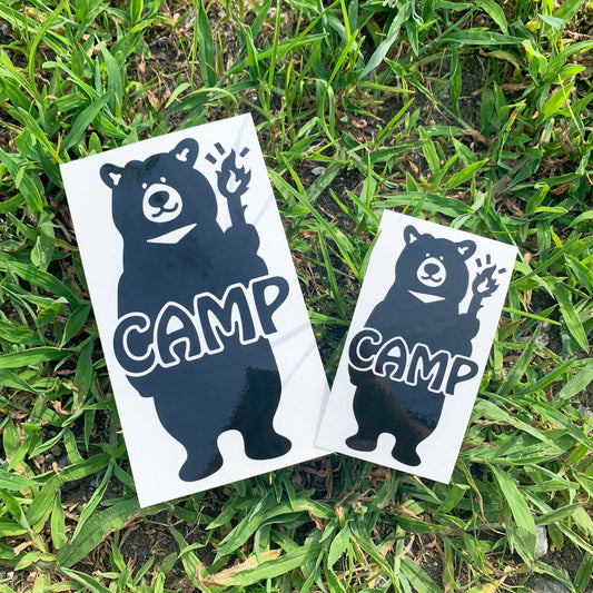 くまCAMP カッティングステッカー