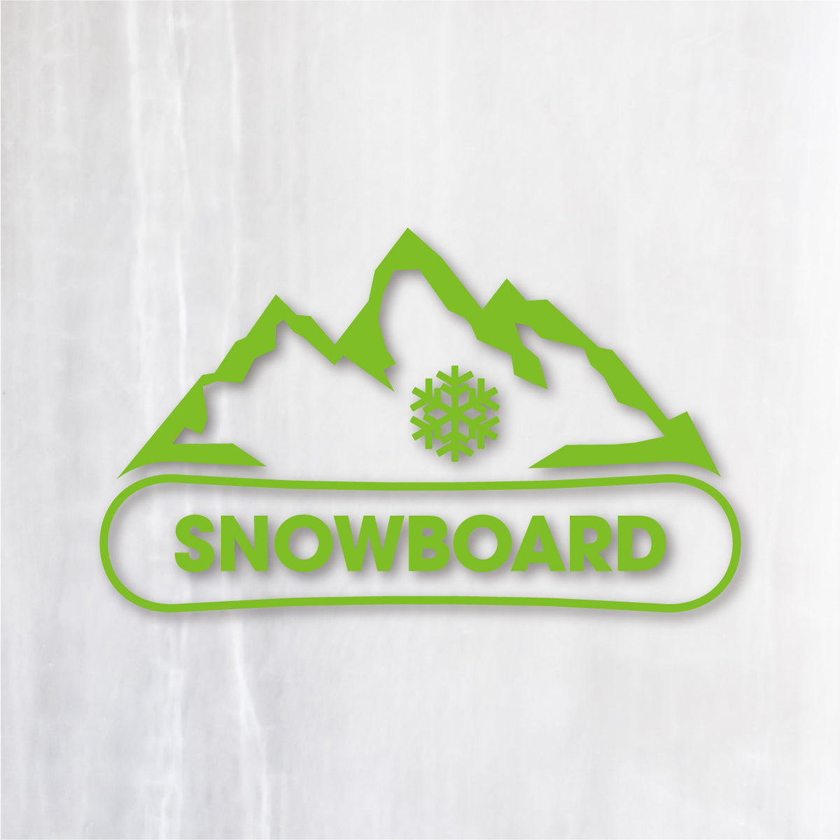 マウンテン スノーボード《Mountain Snowboard》カッティングステッカー マスカット
