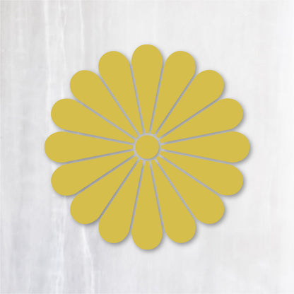 菊花紋章 カッティングステッカー キャメル