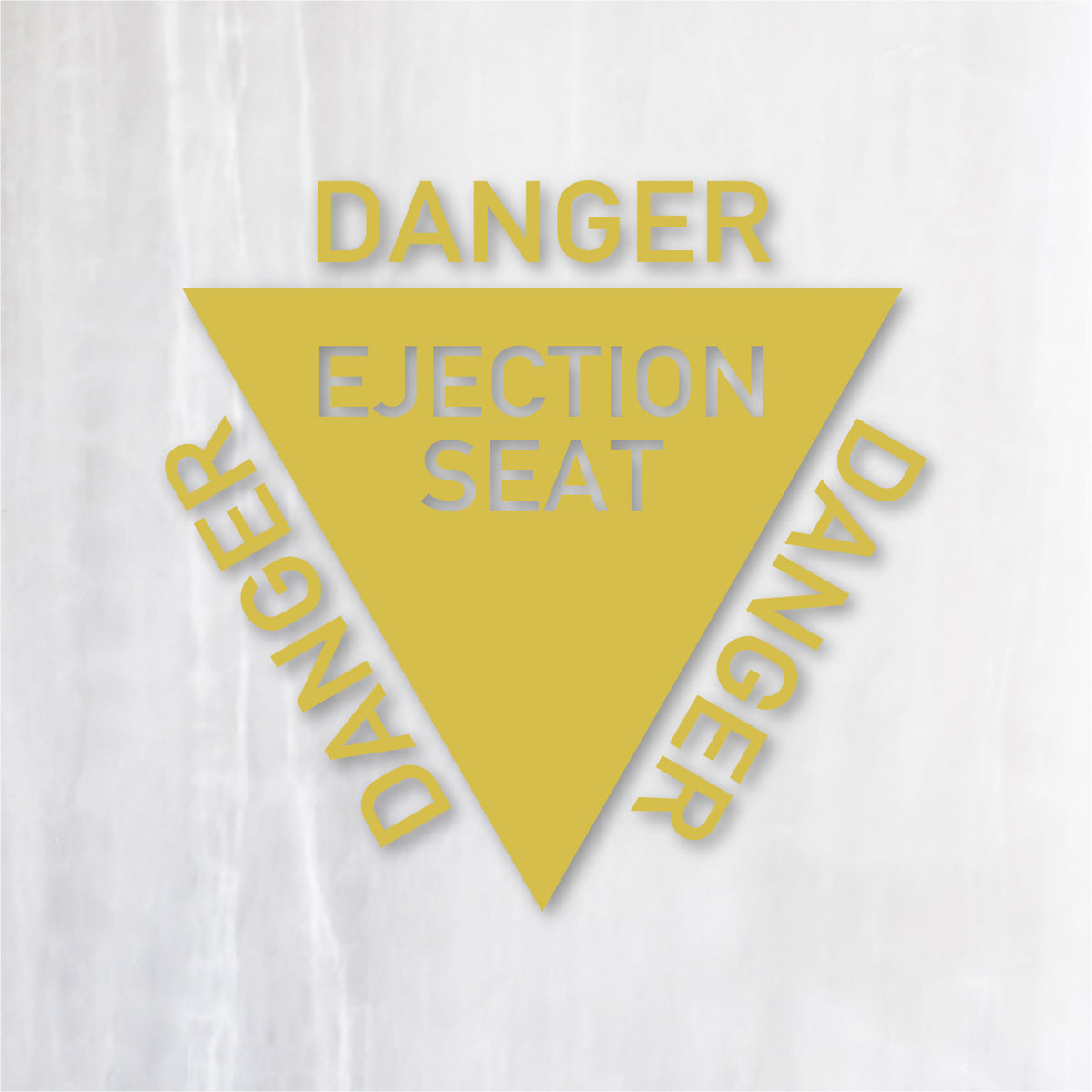 射出座席マーク《EJECTION SEAT》カッティングステッカー キャメル
