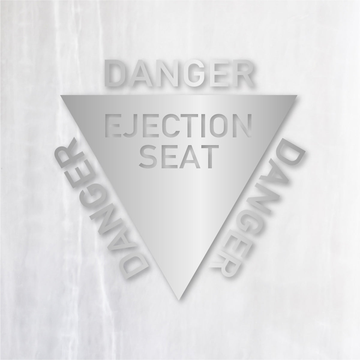 射出座席マーク《EJECTION SEAT》カッティングステッカー シルバー