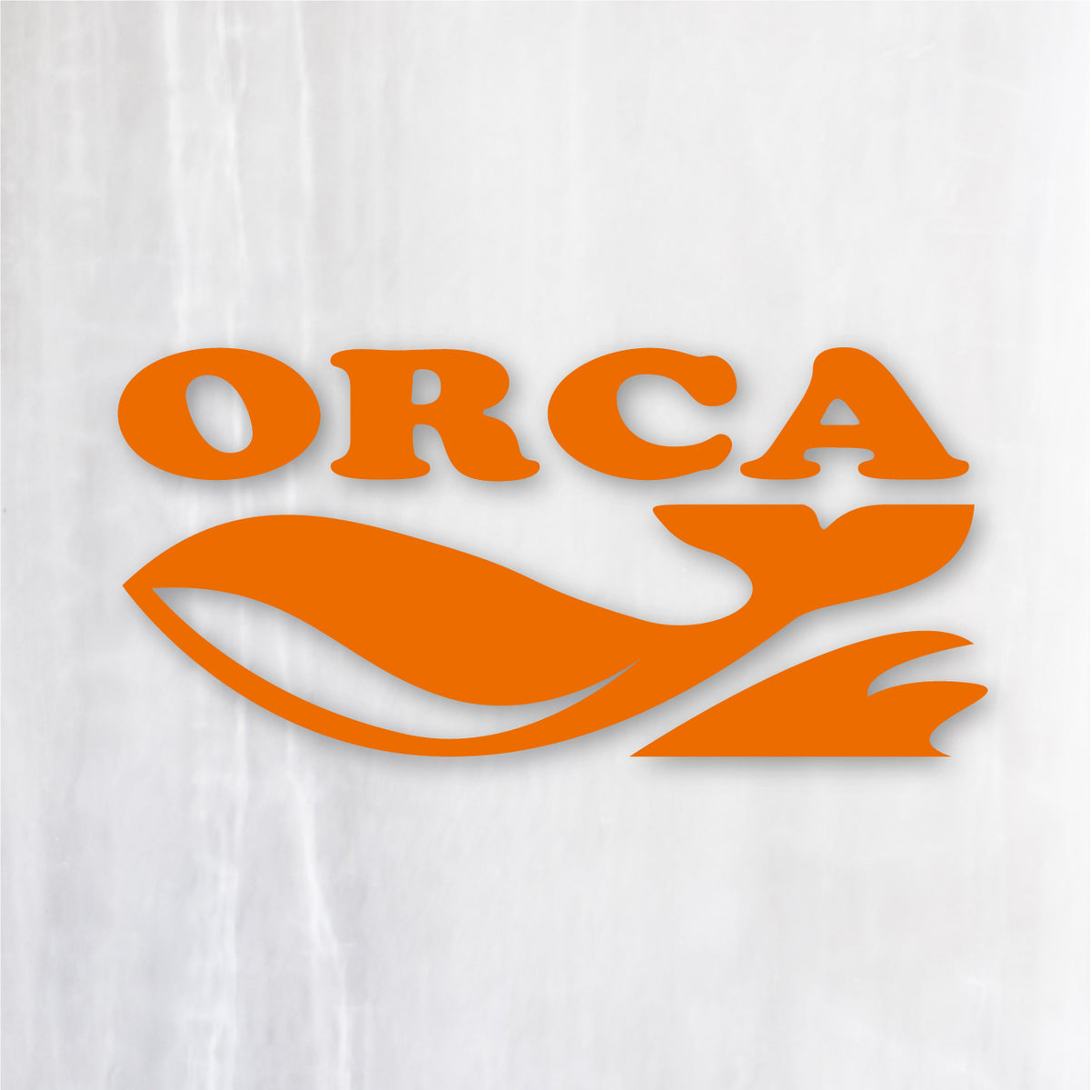 オルカ《ORCA》カッティングステッカー オレンジ