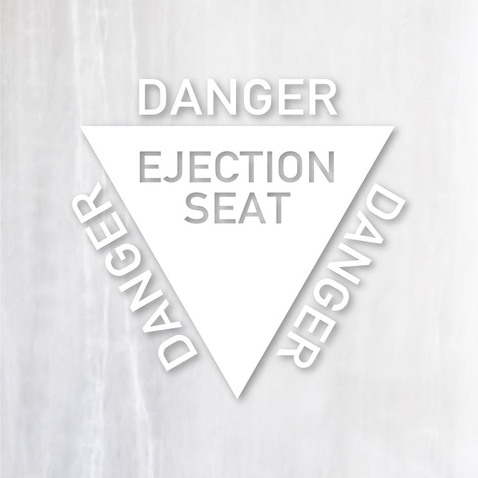 射出座席マーク カッティングステッカー《EJECTION SEAT》（超防水・防滴 UVカット 屋外使用可 /C086）