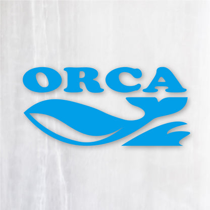 オルカ《ORCA》カッティングステッカー シアンブルー