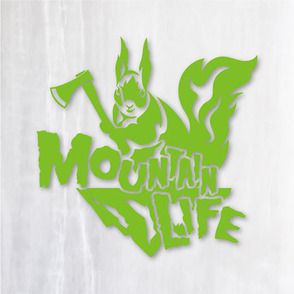 マウンテンライフ《Mountain Life Squirrel》カッティングステッカー マスカット