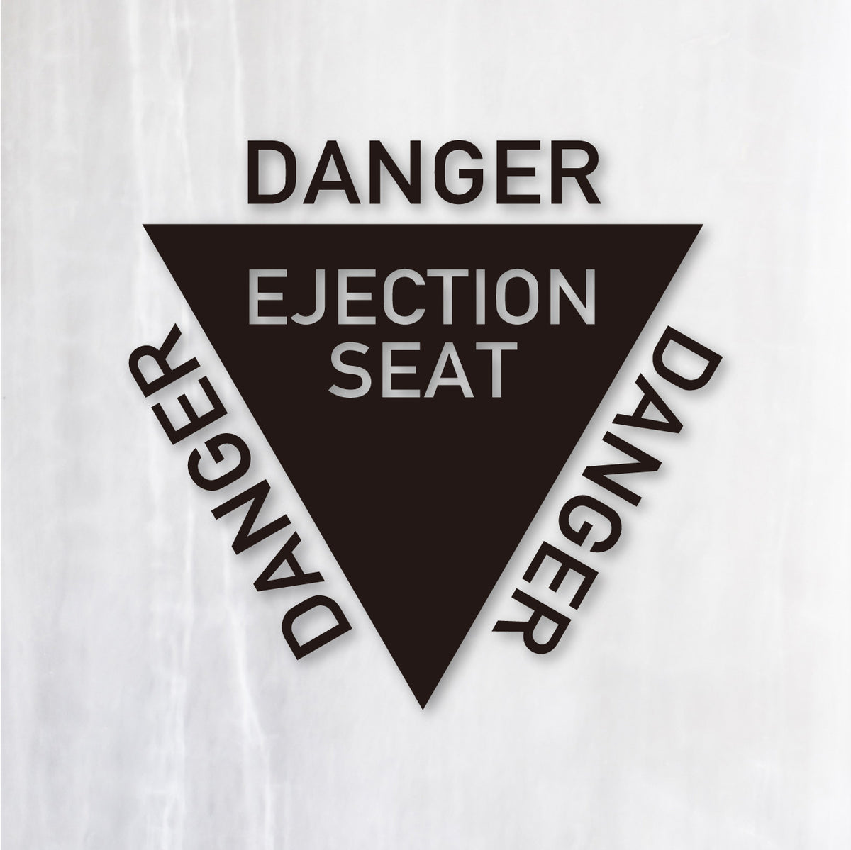 射出座席マーク《EJECTION SEAT》カッティングステッカー ブラック