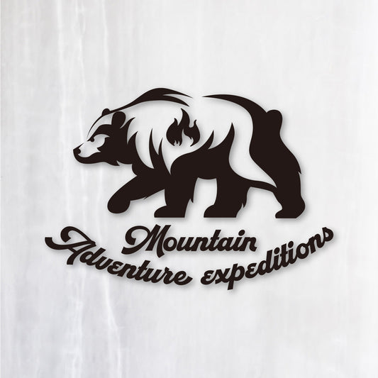 山岳探検ベア《Mountain Adventure Expeditions》カッティングステッカー