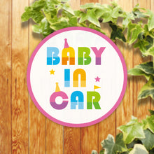 画像をギャラリービューアに読み込む, ベビー・イン・カー シールステッカー《BABY IN CAR》（超防水・防滴 UVカット 屋外使用可 /S150）
