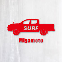 画像をギャラリービューアに読み込む, SURF｜カッティングステッカー 名入れOK 超防水・防滴 UVカット 屋外使用可 /C104
