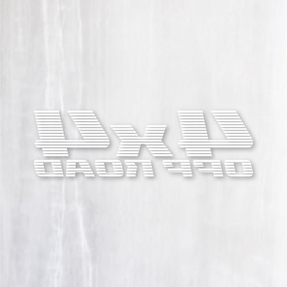 反転 Turbo / 4x4 OFF ROAD カッティングステッカー