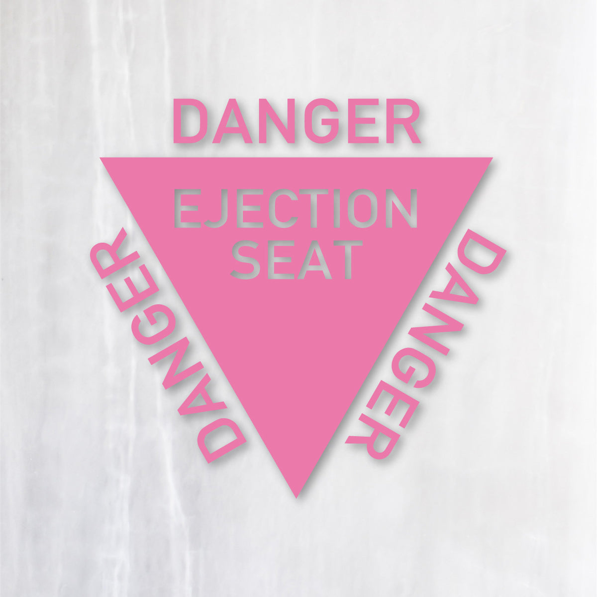 射出座席マーク《EJECTION SEAT》カッティングステッカー ピンク