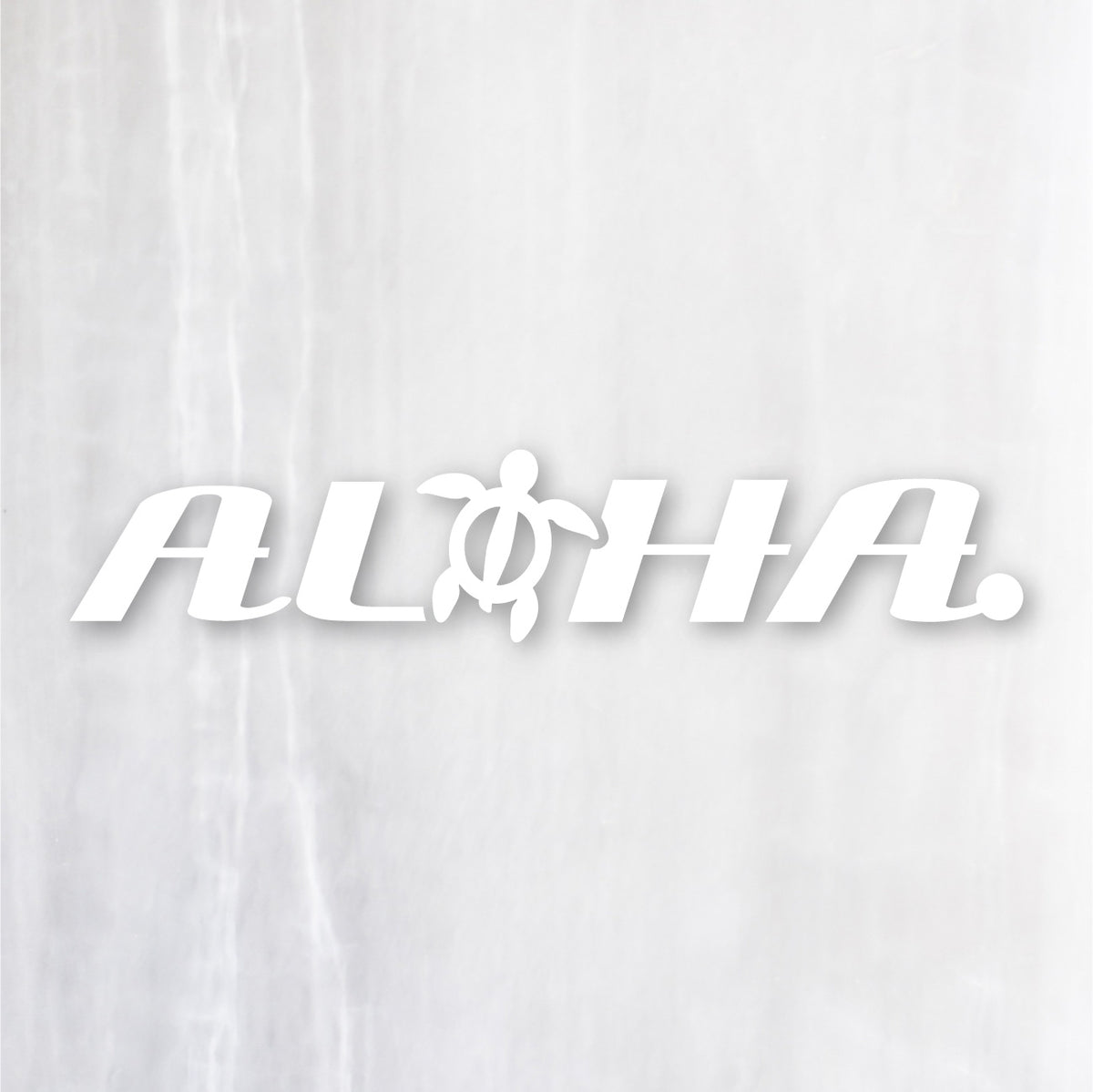 アロハ《ALOHA》カッティングステッカー ホワイト