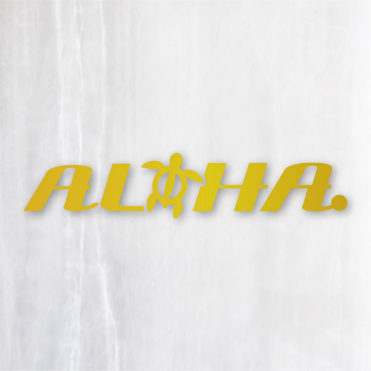 アロハ《ALOHA》カッティングステッカー ゴールド
