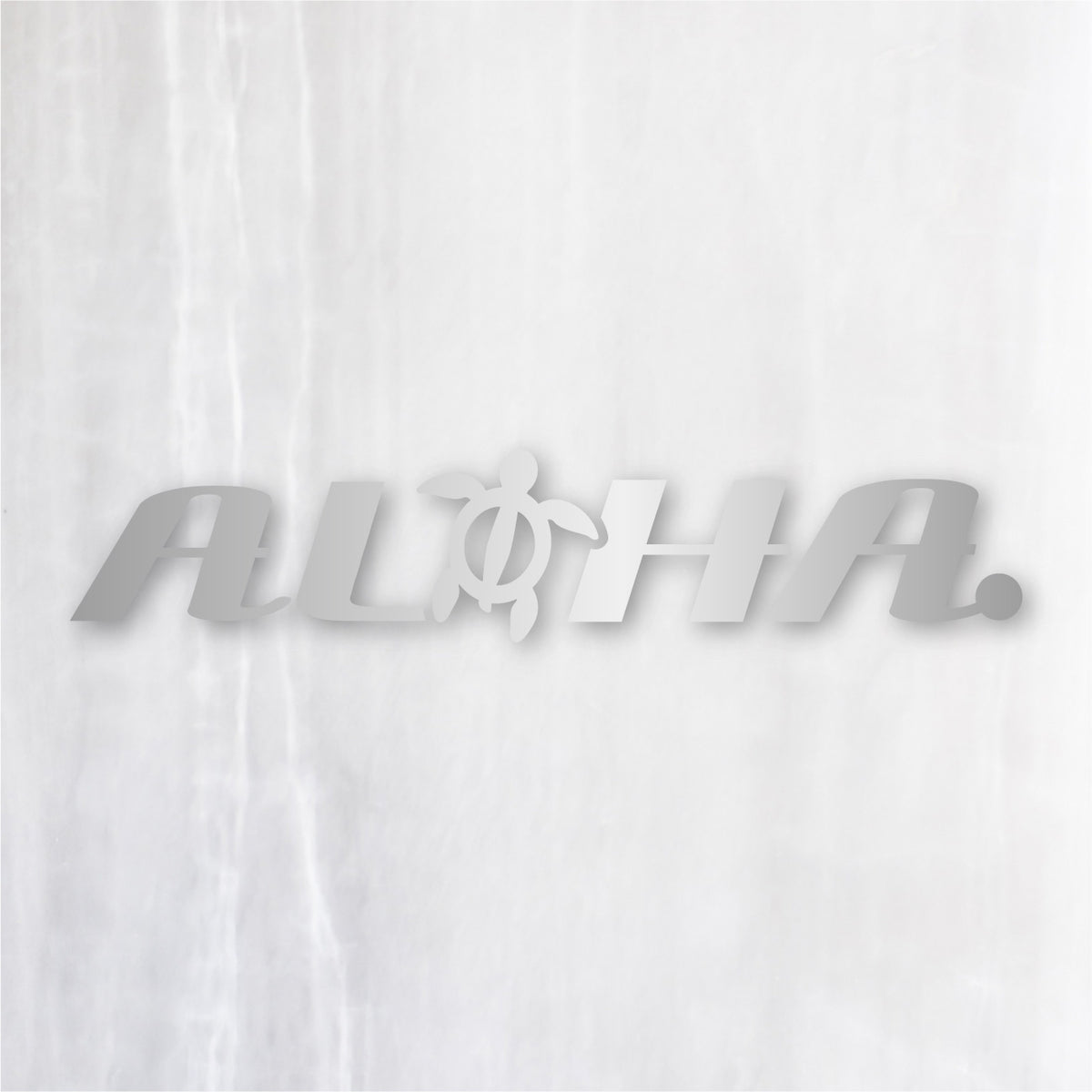アロハ《ALOHA》カッティングステッカー シルバー