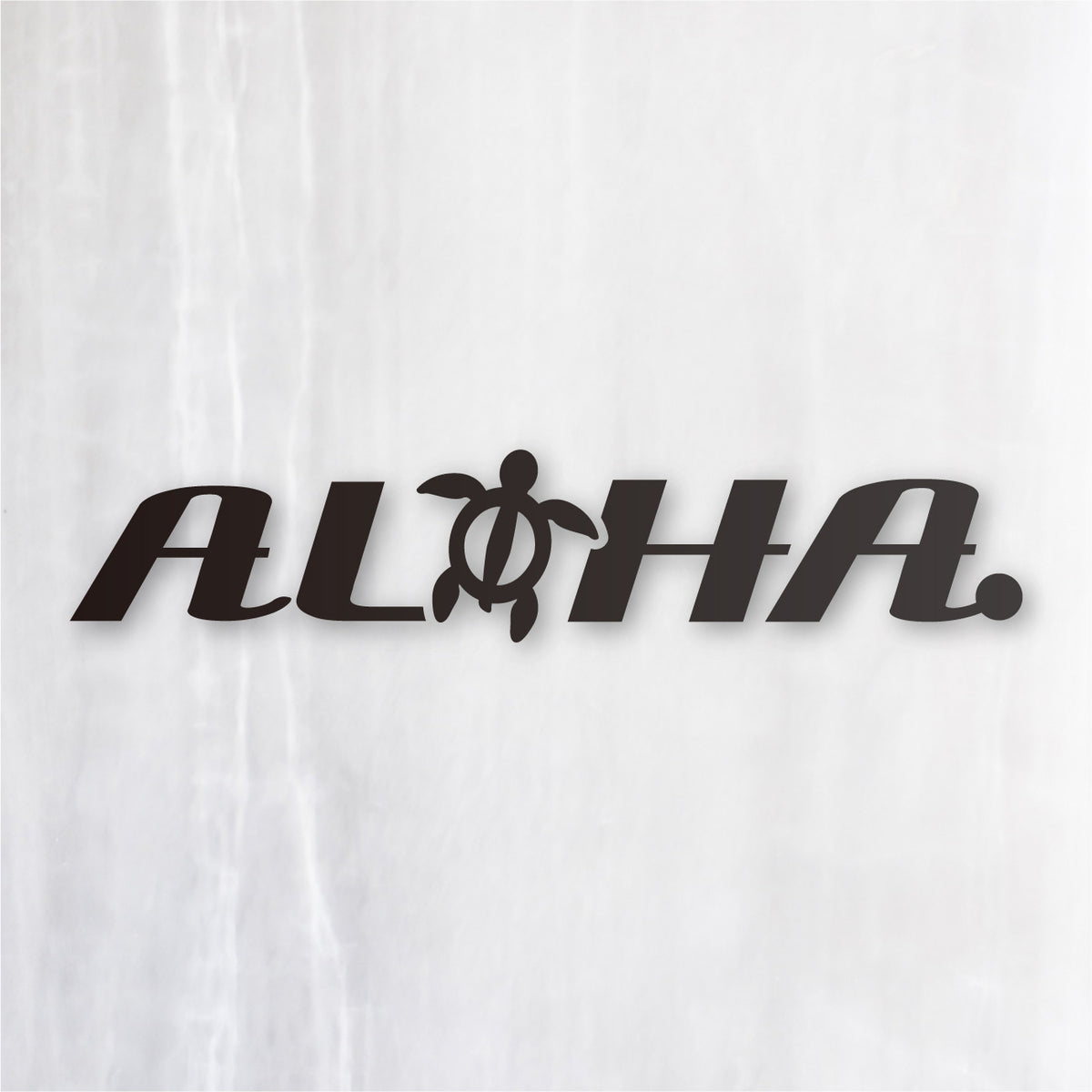 アロハ《ALOHA》カッティングステッカー つや消しブラック