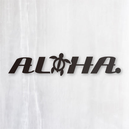 アロハ《ALOHA》カッティングステッカー つや消しブラック