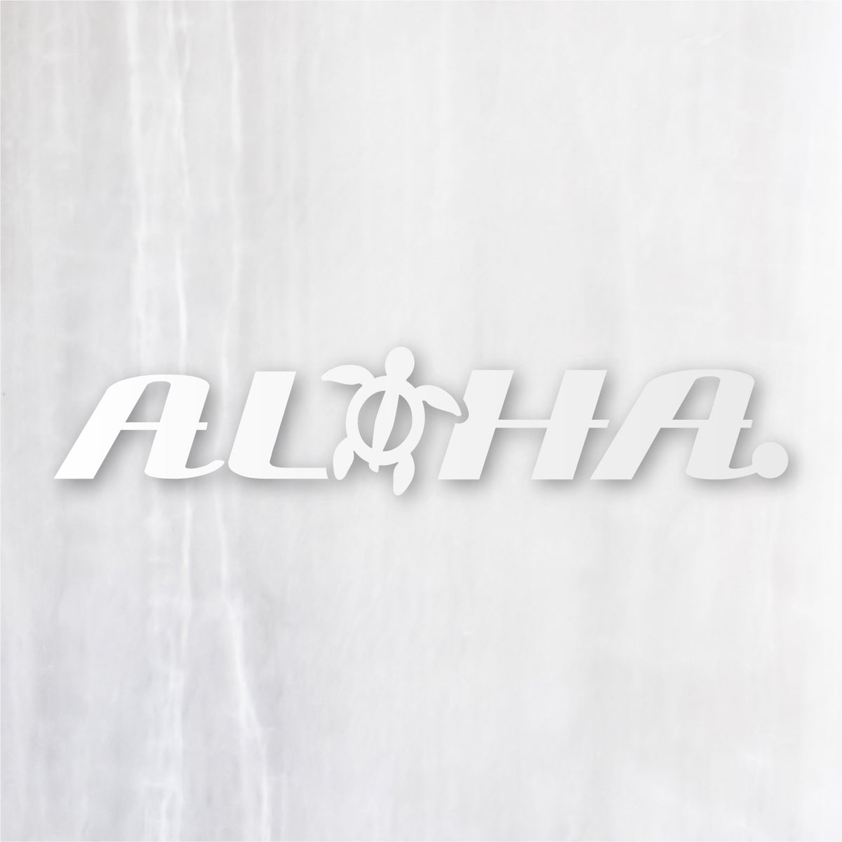 アロハ《ALOHA》カッティングステッカー つや消しホワイト