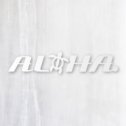アロハ《ALOHA》カッティングステッカー つや消しホワイト