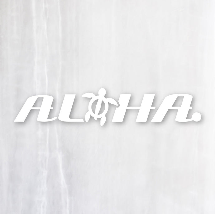 アロハ カッティングステッカー《ALOHA》（超防水・防滴 UVカット 屋外使用可 /C083）