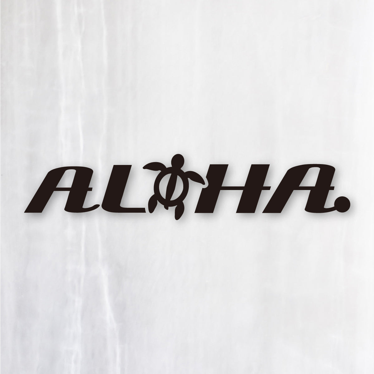 アロハ《ALOHA》カッティングステッカー ブラック