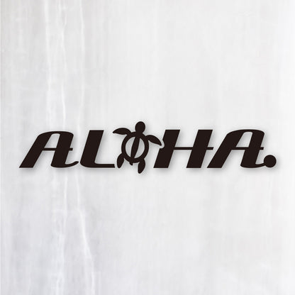 アロハ《ALOHA》カッティングステッカー ブラック