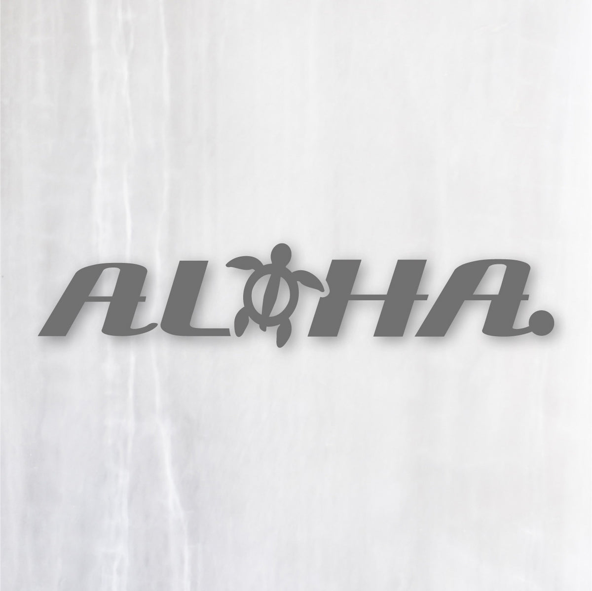 アロハ《ALOHA》カッティングステッカー グレー