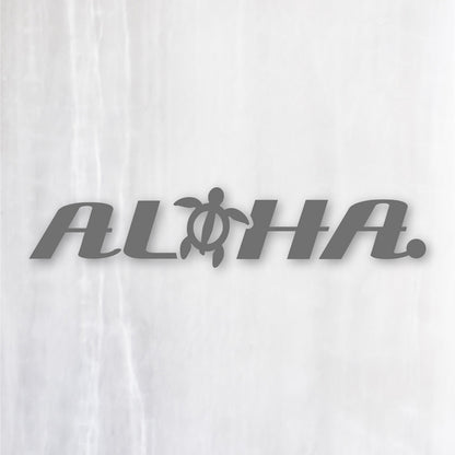 アロハ《ALOHA》カッティングステッカー グレー