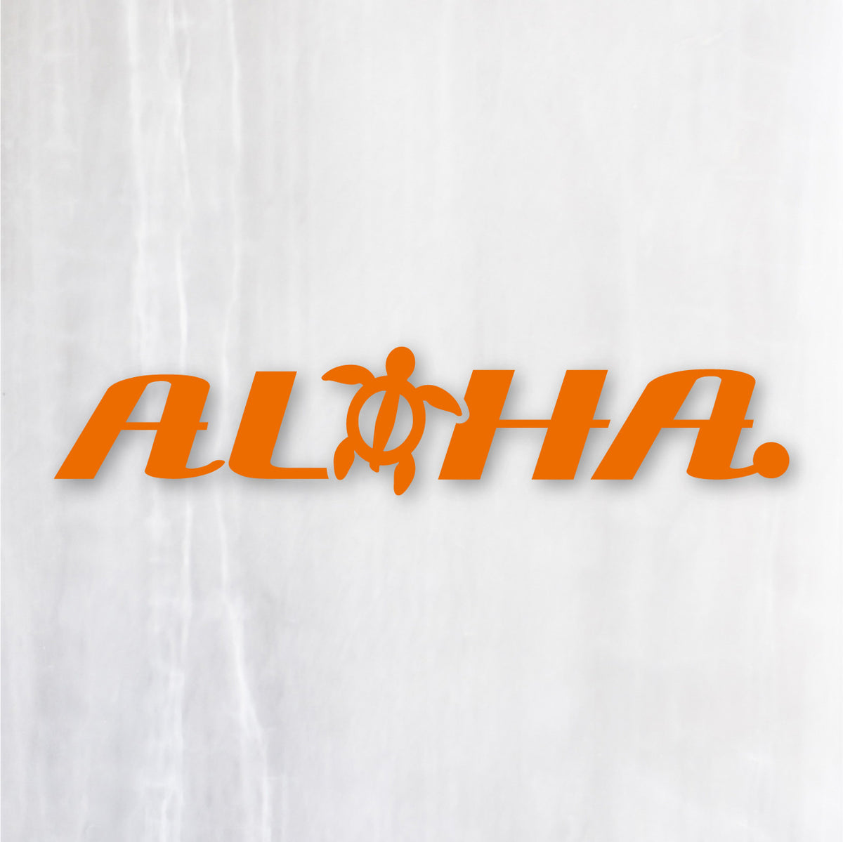 アロハ《ALOHA》カッティングステッカー オレンジ