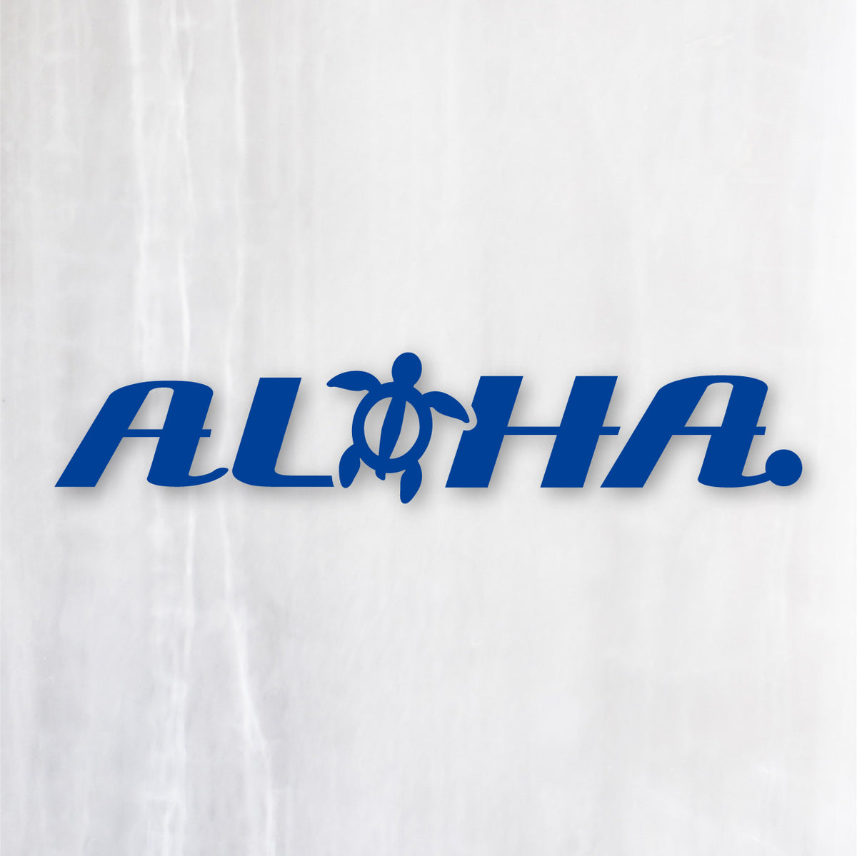 アロハ《ALOHA》カッティングステッカー ブルー