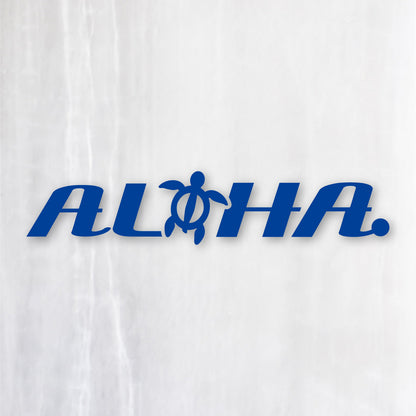 アロハ《ALOHA》カッティングステッカー ブルー