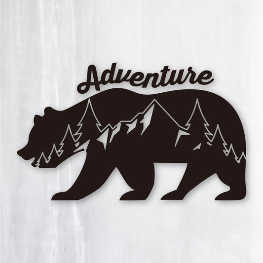 アドベンチャーベア《Adventure Bear》カッティングステッカー