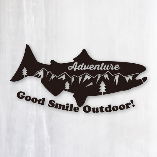 アドベンチャー フィッシュ《Adventure Fish》カッティングステッカー