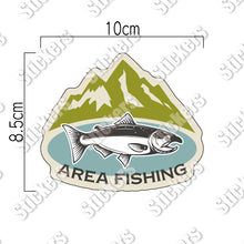 画像をギャラリービューアに読み込む, エリアフィッシング シールステッカー《AREA FISHING》（超防水・防滴 UVカット 屋外使用可 /S153）
