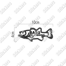 画像をギャラリービューアに読み込む, バス フィッシング カッティングステッカー《BASS FISHING》（超防水・防滴 UVカット 屋外使用可 /C038）
