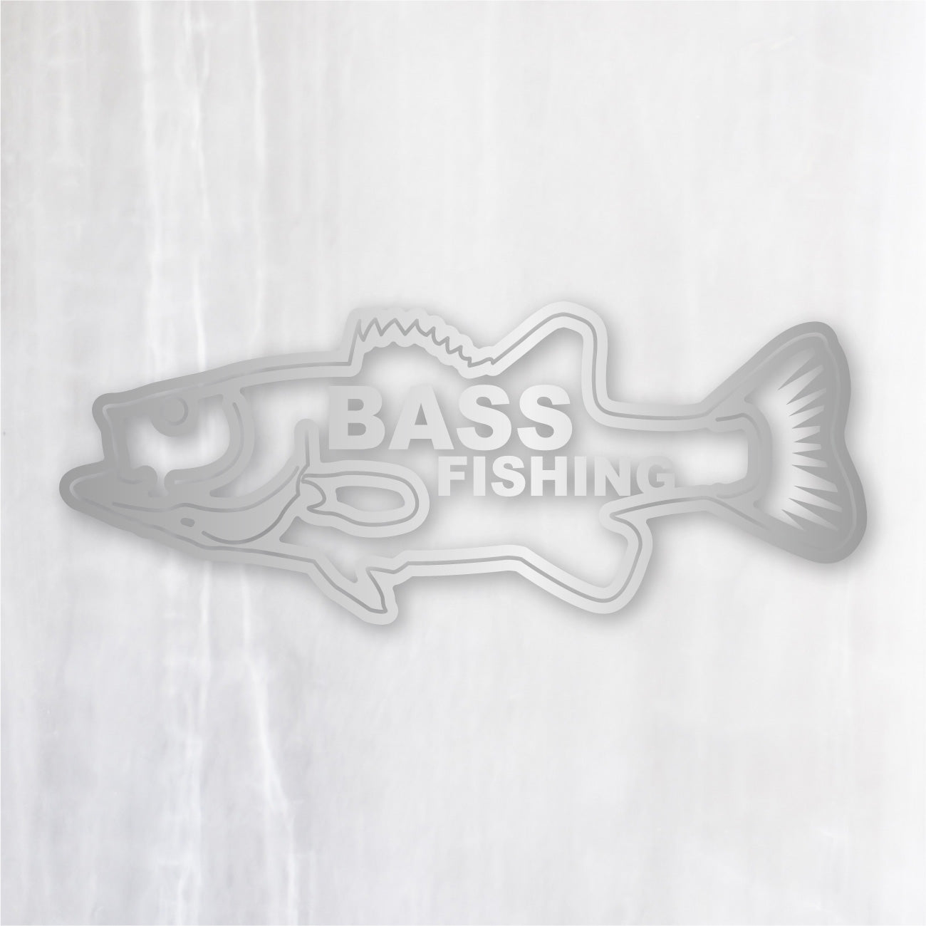 バス フィッシング カッティングステッカー《BASS FISHING》（超
