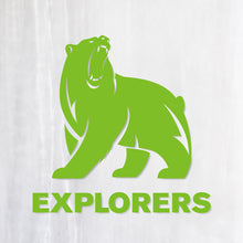 画像をギャラリービューアに読み込む, ベアーエクスプローラーズ カッティングステッカー《BEAR EXPLORERS》（超防水・防滴 UVカット 屋外使用可 /C049）
