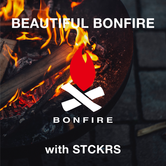 焚火《BONFIRE》カッティングステッカー