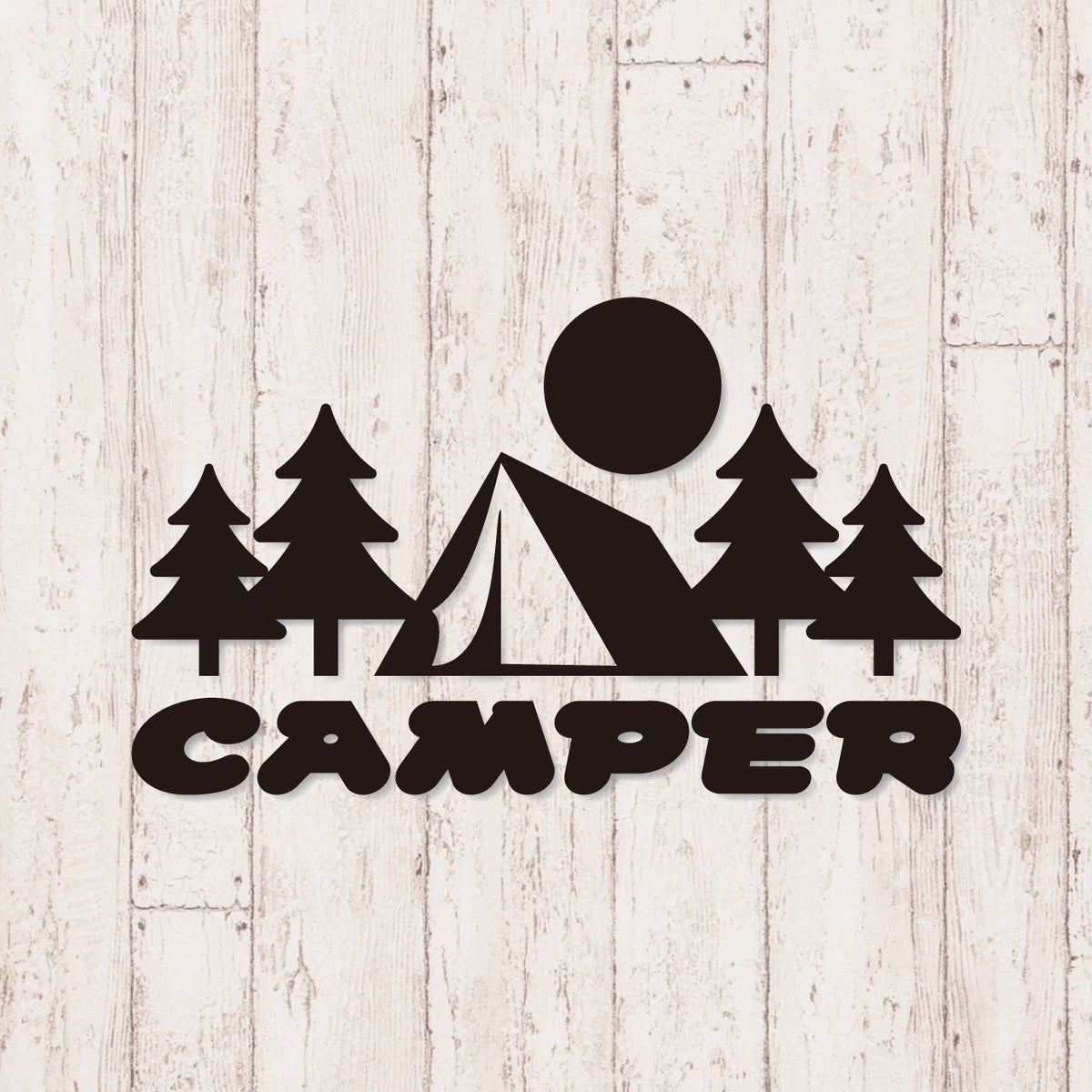 キャンパー《CAMPER》カッティングステッカー ブラック