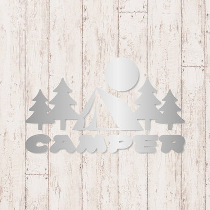 キャンパー《CAMPER》カッティングステッカー シルバー