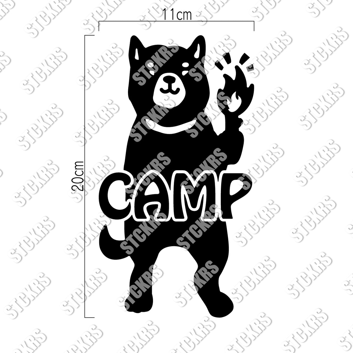 いぬCAMP カッティングステッカー