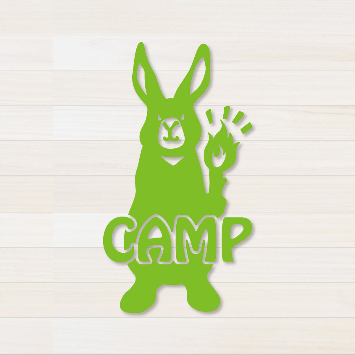 うさぎCAMP カッティングステッカー マスカット