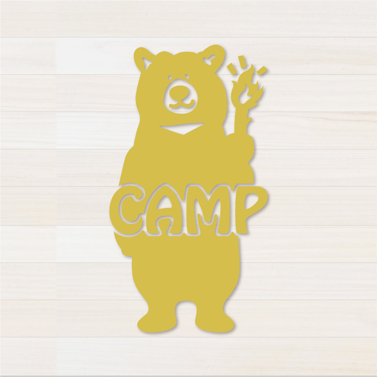 くまCAMP カッティングステッカー（超防水・防滴 UVカット 屋外