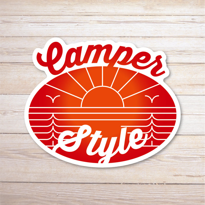 キャンパースタイル シールステッカー《Camper Style》（超防水・防滴 UVカット 屋外使用可 /S409）